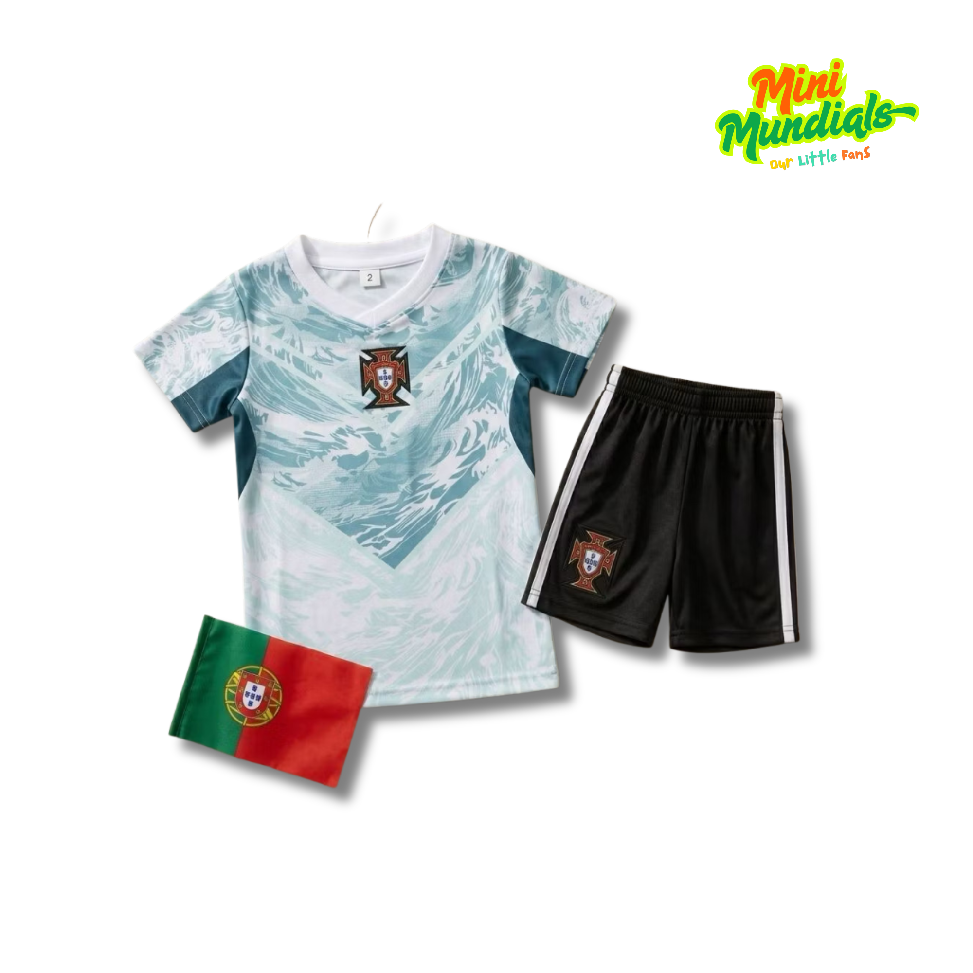 MiniKit Portugal Away Jersey Set